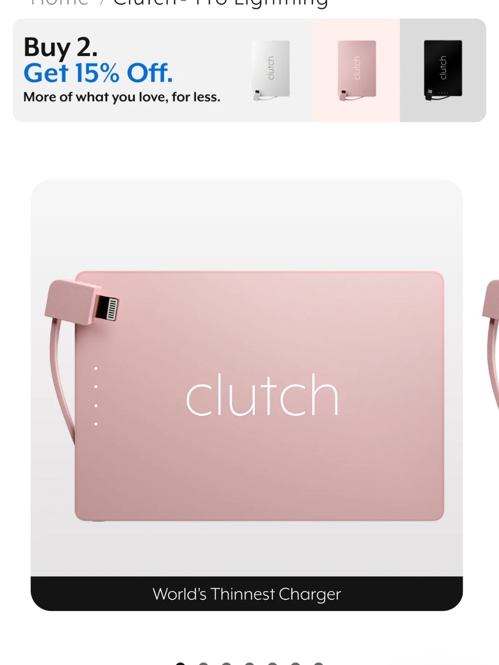 Clutch Slim Portable Charger